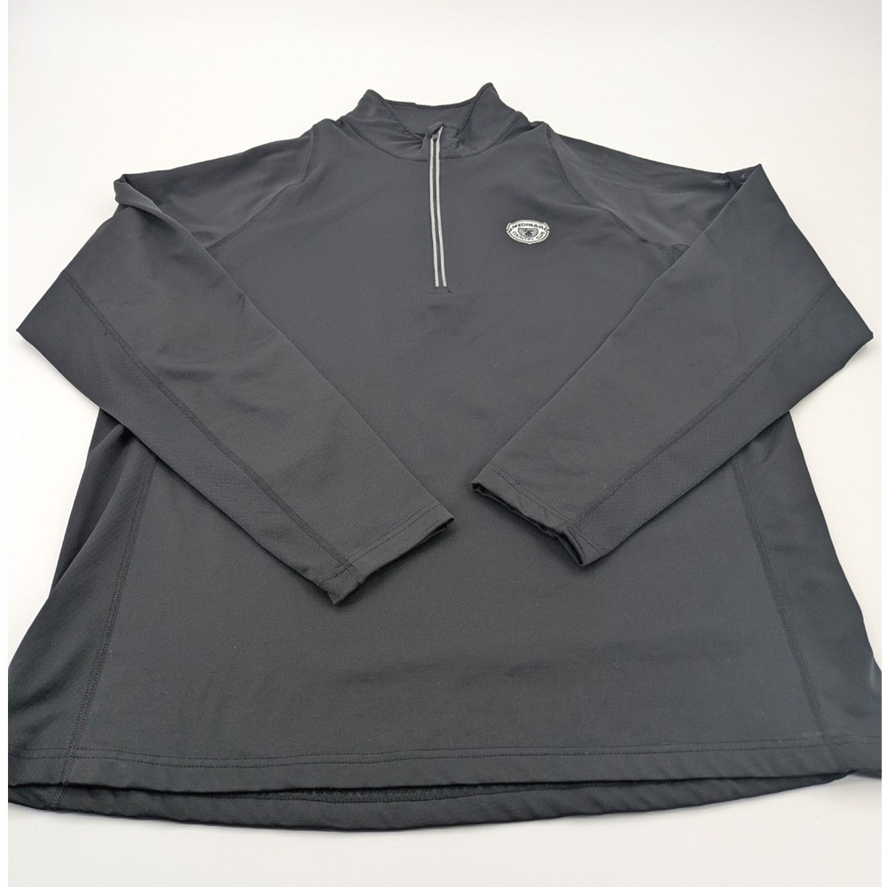 Sunice‎ Pullover Mens XL Black Tobey Lightweight 1/4 Zip Medinah Country Club